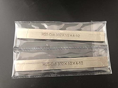 Set of 2 8% Cobalt 3/32" x 1/2" x 4-1/2" for Lathe Parting Cut Off Blade Parallel Tyle LLDSIMEX