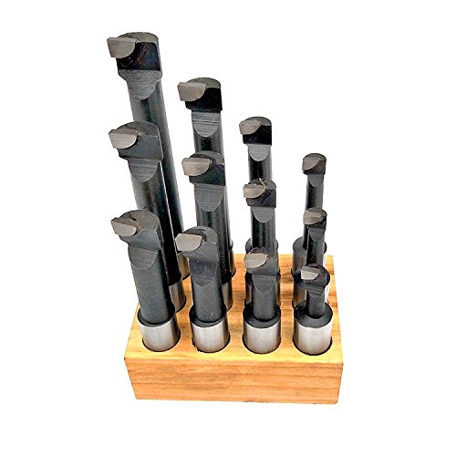 HFS (R) Boring Head R8 Shank Carbide Boring BAR Set Bridgeport Milling (F1-3IN 2/4IN 12PCS) HFS