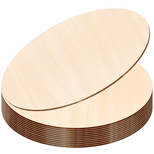 JOICEE 12PACK Wood Rounds for Crafts, 12 Inch Unfinished Wood Circles Discs for Door Hanger Sign Blank, Particle Board for Wreath Boards Crafts JOICEE