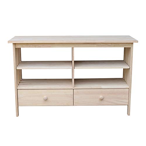 IC International Concepts International Concepts Unfinished Mission, Brown (TV-31) Entertainment/TV Stand IC International Concepts