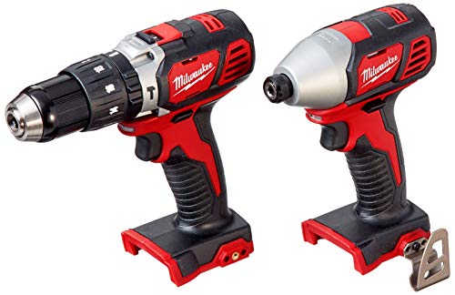 Milwaukee 2695-24 M18 18V Cordless Power Tool Combo Kit with Hammer Drill, Impact Driver, Reciprocating Saw, and Work Light (2 Batteries, Charger, Milwaukee
