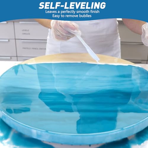 Fast Cure Epoxy Resin 80oz-Shabebe Upgrade 4H Demold Epoxy Resin with 3X Anti-Yellowing, Crystal Clear & Bubble Free Epoxy Resin, Casting & Coating Shabebe