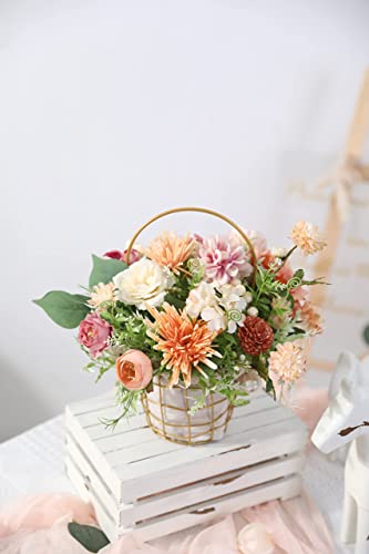 YYHUAWU Artificial Flowers Combo Set Fake Flower Leaf Box with Stems for DIY Wedding Bouquets Centerpieces Flower Arrangements Decorations Baby YYHUAWU
