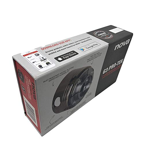 NOVA 48291 PRO-TEK G3 1" X 8 TPI Direct Thread Wood Turning Nickel Plated Chuck and Laser Etched Jaw Set with T Bar Wrench and 6 Point Star Fasteners Nova