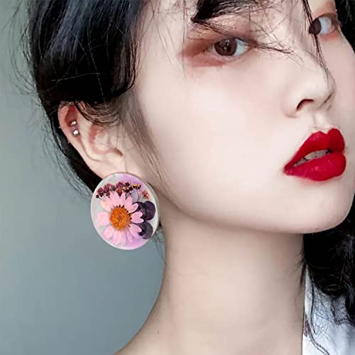 Resin Jewelry Molds,12 PCS Earring Resin Molds Silicone with Hole, Variety Shapes and Size Jewelry Casting Molds for Epoxy Resin, Resin Molds for MAMUNU