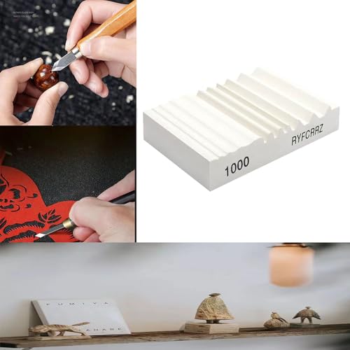 RYFCRRZ Whetstones Wood Carvers Sharpener Wood Carving Chisel Tools Knife Gouge Sharpening Stones System Handy Multifunctional Little Wet Stone WoodArtSupply