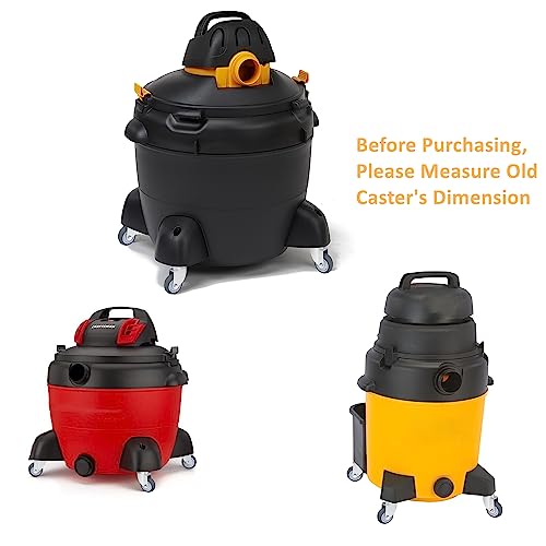 RILIDRI 2-Inch Caster Wheels, (Stem Diameter 8mm or 5/16", Length 38mm or 1.5") - Set of 5 Replacement Wheels for Shop-Vac, Furniture RILIDRI