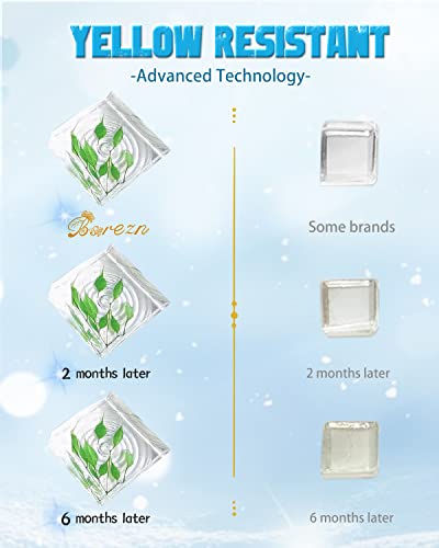 Bsrezn UV Resin Hard, Crystal Clear UV Cure Epoxy Resin Kit Premixed Resina UV Transparent Solar Activated Glue for Jewelry Making Fast Curing 100g Bsrezn