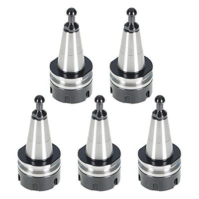 findmall 5Pcs ISO30 ER32-45L Chuck Tool Holder Balance Collet Chuck G2.5 30000RPM CNC Stainless Steel Tool Holder with Pull Stud Milling Lathe Fit