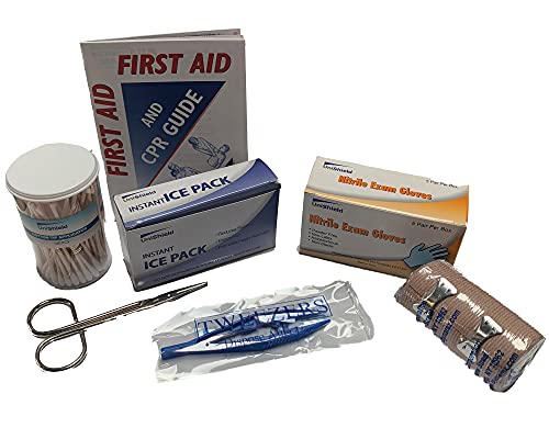 UniShield 3-Shelf Metal 1st Aid Cabinet Class A, Large Capacity First Aid Wall Mount Medicine Cabinet, Secure Metal Med Box with Easy Access, Exceeds UniShield