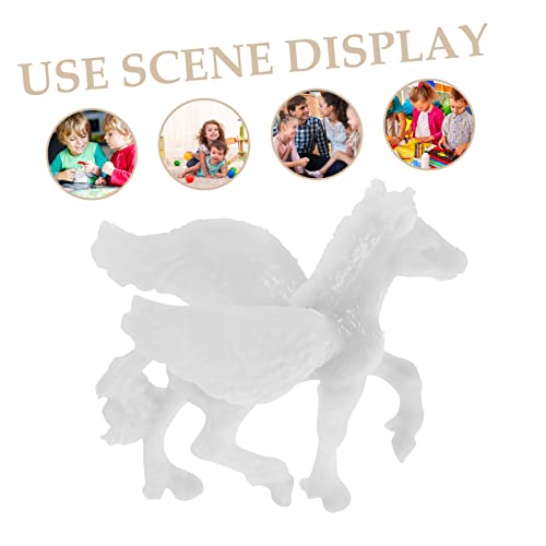 Tofficu 6pcs Animal Model Unicorn Painting Kit Animal DIY Painting Drawing Unicorn Toys Unicorn Embellishments Unfinished Unicorn Figurines Unicorn Tofficu