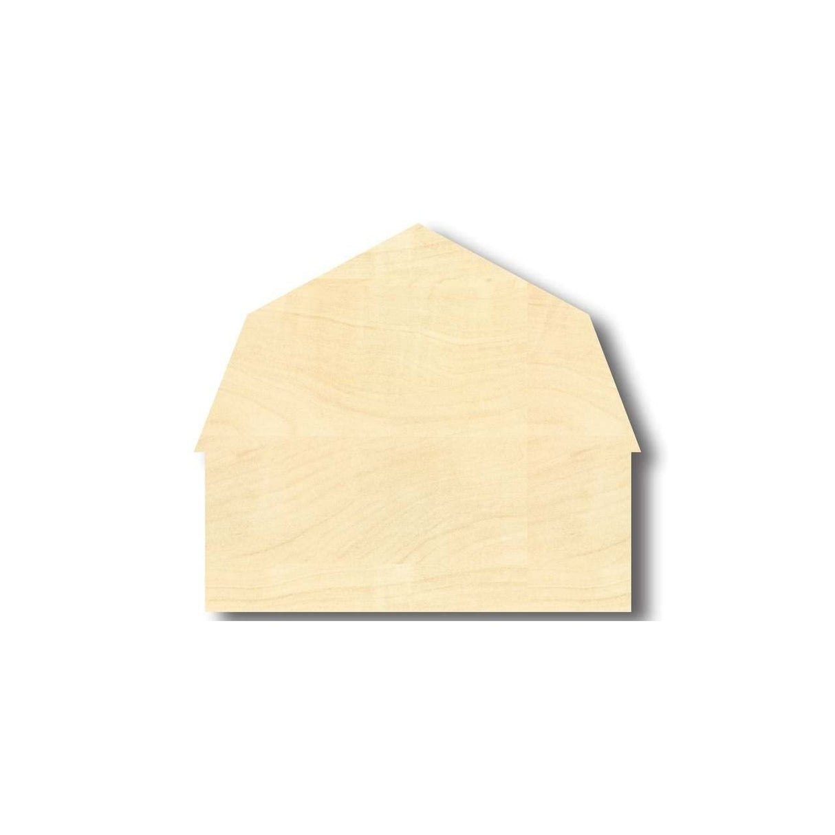 Unfinished Wood Barn Farm Shape - Craft - up to 24" DIY 5" / 1/4" 24 Hour Crafts