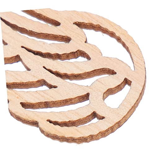 SEWACC Wedding Decorations 100pcs Angel Wings Wood Piece Wood Crafts for Blank Woon Signs Blank Labels Angel Wing Ornaments Angel Wings Cutouts SEWACC