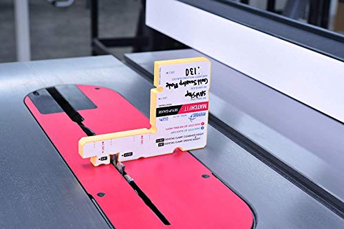 MICROJIG Matchfit SG-133 Setup Gauge Accessory, Yellow MICRO JIG