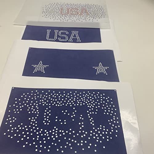 Magic Sticky Flock Rhinestone Template Material Flock Kits-Rhinestone Stencil Flock - Sticky Adhesive Flock - for Cricut and Cameo Cutting Easy for GDACE