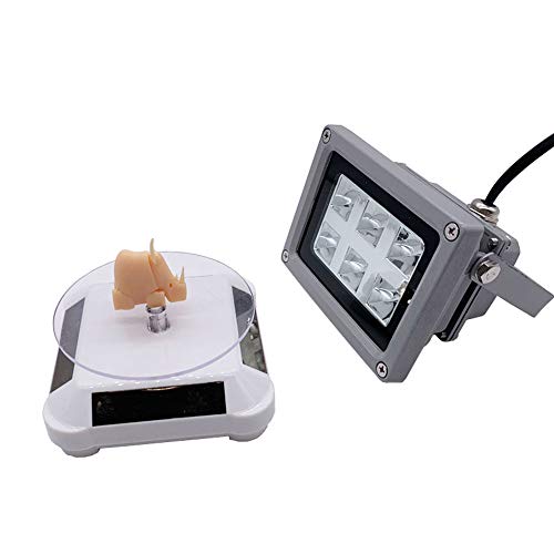 Solar Turntable 360° Rotating Stand, Double Used Rotating Display for UV Resin Curing Light LCD/SLA/DLP 3D Printer Solar Power Jewelry Spinner Watch Creality