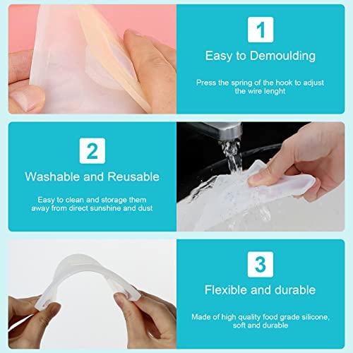 3pcs DIY Silicone Resin Socket Cover Mold Re-usable Switch Socket Cover Epoxy Light Outlet Crafts Making Home Decor YQSDG