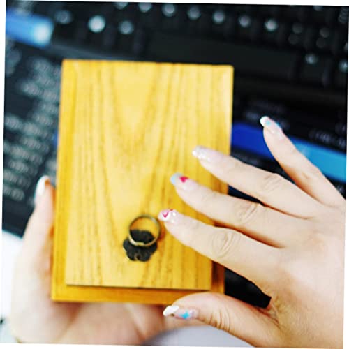 MAGICLULU Storage Box Jewelery Organzer Kids Jewelry Organizer Tea Storage Box Unfinished Wood Chest Box Wooden Tea Bag Box DIY Craft Box Wooden MAGICLULU