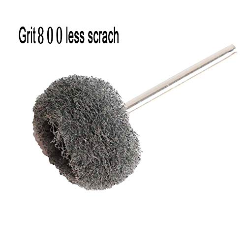 50PCS Abrasive Buffing Polishing Wheel Set for Rotary Tools,Non-Woven scouring pad Brush Polishing kit,Grit 800 Removal of Rust,Deburring on Metal FPPO