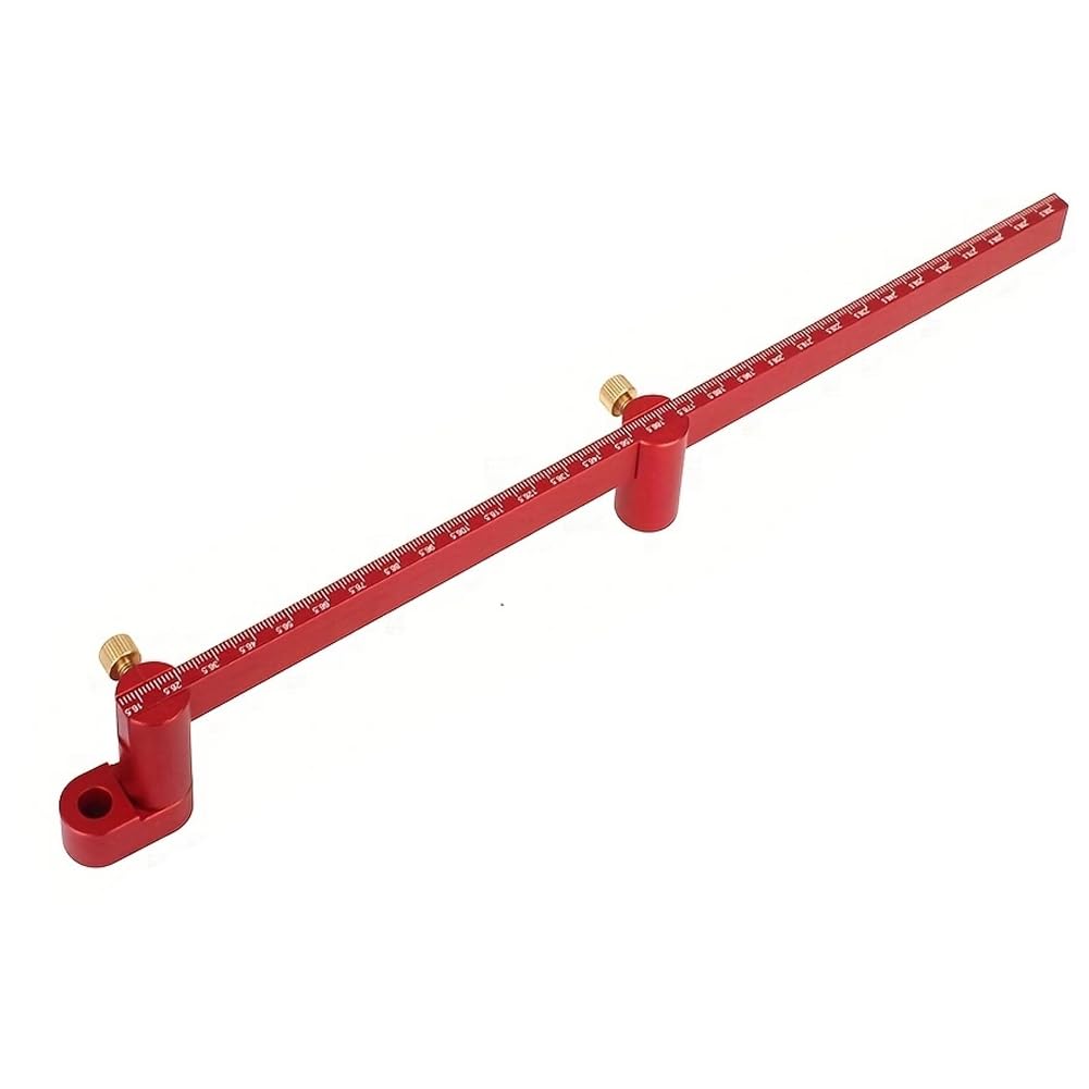 JCFANTS Woodworking Compass Scriber Adjustable Scribing Circle Ruler Woodworking Scribing Gauge Woodworking Circle Drawing Tool (300mm) JCFANTS