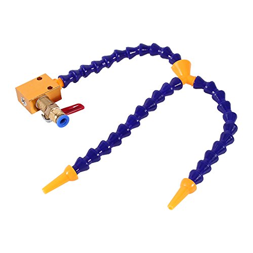 Walfront Bidirection Mist Coolant Lubrication Spray System for 8mm Air Pipe CNC Lathe Mill Drill Carving Machine Walfront