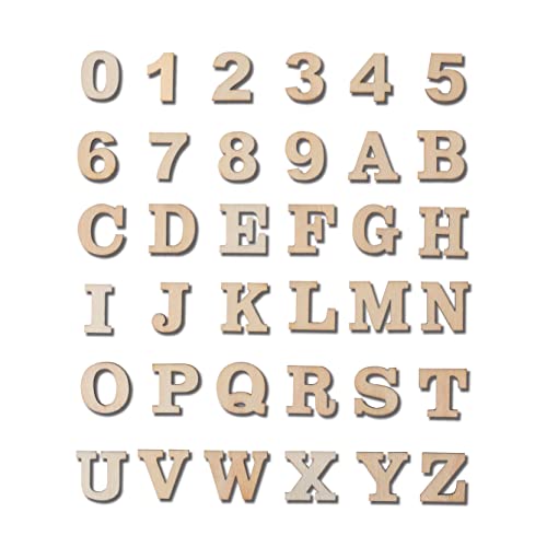  592 Pieces 1/2 Inch Mini Wooden Alphabet Letters and