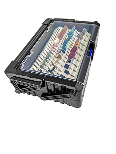 LINE10 Tools 500pc Rotary Tool Accessories Attachments Kit in Cantilever Storage Organizer Case Box Set LINE10 Tools