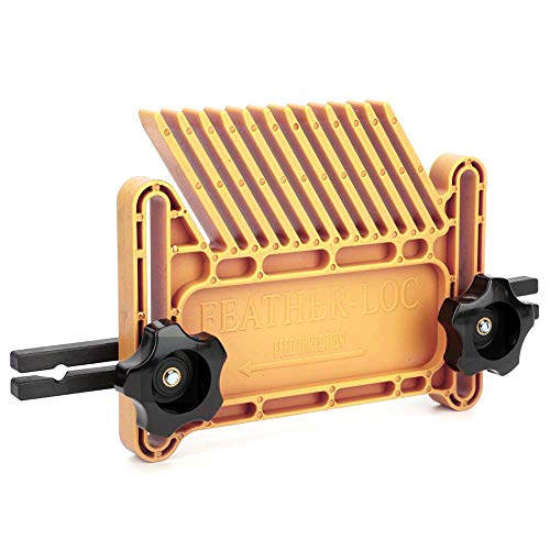 Universal Featherboard Attachment, Dual Stackable Multi-Functional Woodworking Miter Lock System Featherboards, Feather Board for Table Saws Router Thincol