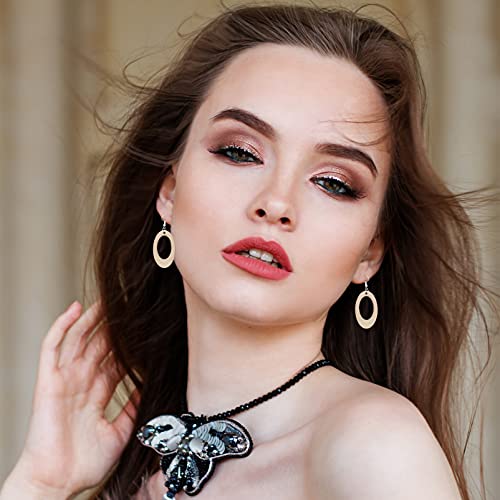 Ciieeo 70pcs Wooden Earrings Wood Earring Supplies Earring Making Tools Jewelry DIY Kit Macrame Earring Blanks DIY Wood Earrings Pendant Tools Kids Ciieeo