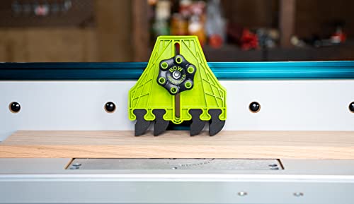 BOW Products FencePRO FP4 - Featherboard for Table Saws - EVA Feathers that Reduce Kickback - For Use on Fences for Table, Router or Band Saws - BOW Products