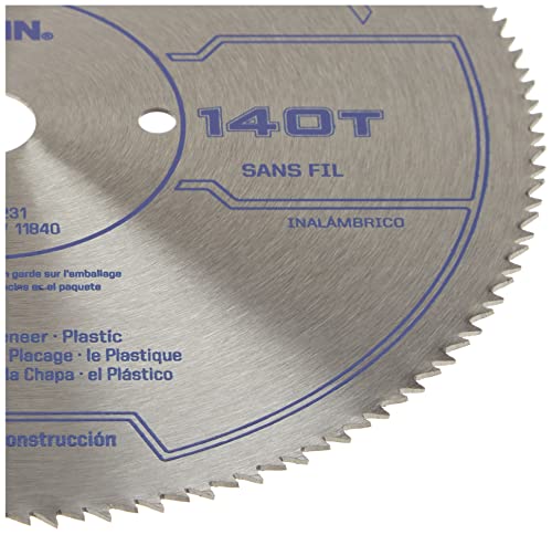 IRWIN Tools Classic Series Steel Corded Circular Saw Blade, 7 1/4-inch, 140T, .087-inch Kerf (11840) Irwin Tools