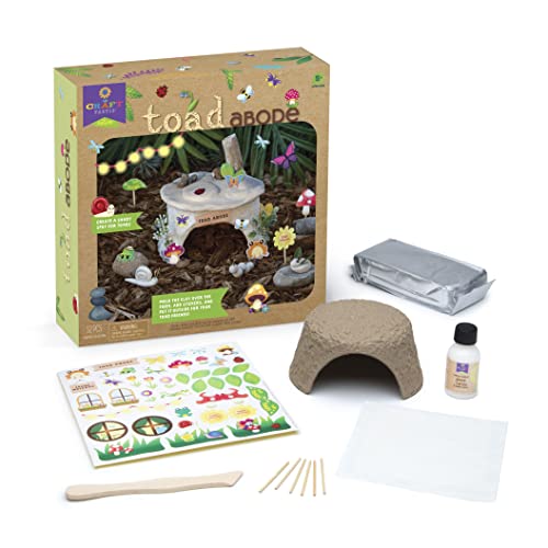 Craft-tastic — Nature Toad Abode — Kid’s Arts and Craft Kit — Build an Outdoor Mushroom Home — for Ages 5+ Craft-tastic