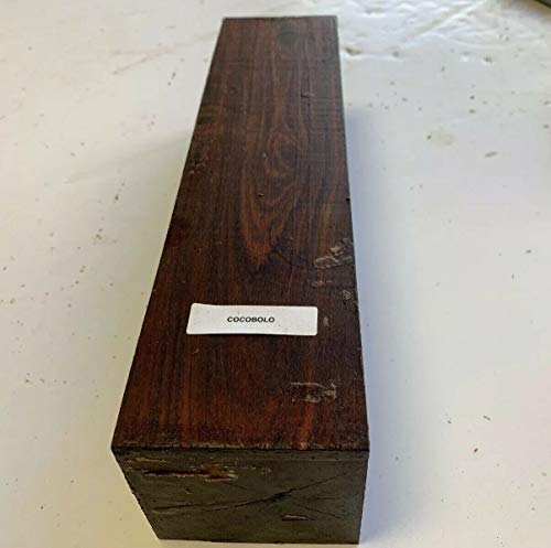 Varieties of Exotic Wood Pepper Mill Blank, Suitable Square Turning Blanks Measuring 3 x 3 x 12 Inches (Cocobolo) Exotic Wood Zone