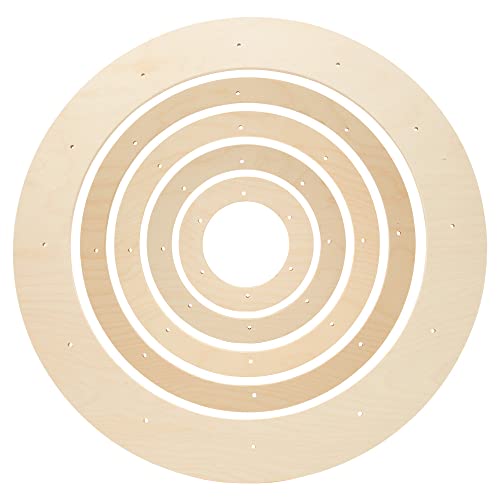 Small Wreath Frame 8 inch, Pack of 2 DIY Wreath Forms, Circle Shaped Wreath Frame, 8 inch Wooden Rings for Crafts, by Woodpeckers Woodpeckers