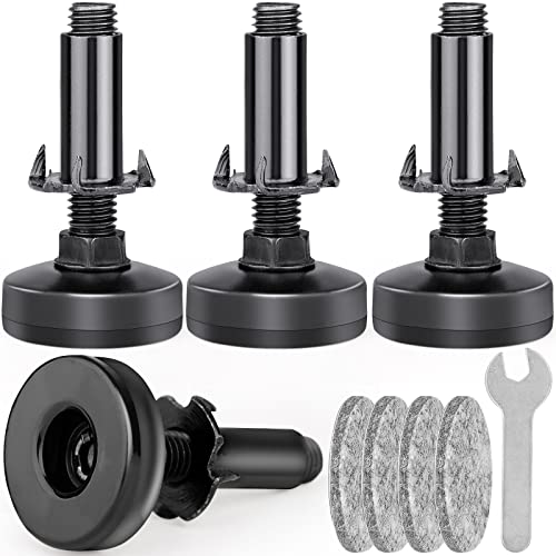 Heavy Duty Furniture Leveling Feet M10 Thread Furniture Levelers Adjustable Furniture Feet w/ T-nut Kit Table Levelers for Cabinet Workbench Chair Sanchamy