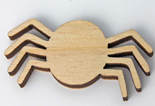 Spider Halloween Unfinished Wood Laser Cut Out Cutout Shape Crafts Sign DIY Ready to Paint or Stain Texan Wood Crafts