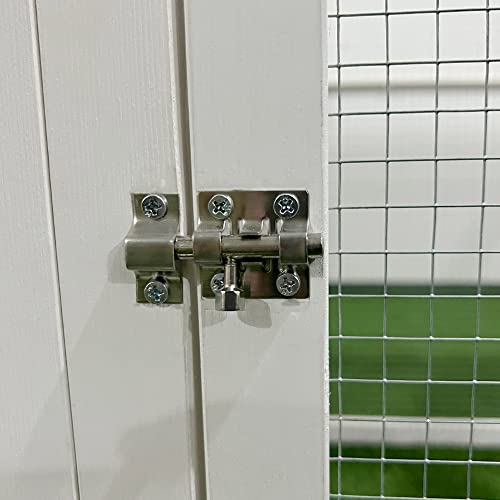 PawHut 162" Large Chicken Coop Wooden for 6-8 Chickens with Handles, Outdoor Chicken Cage Hen House with 2 Nesting Boxes, Water-Resistant Roof, PawHut