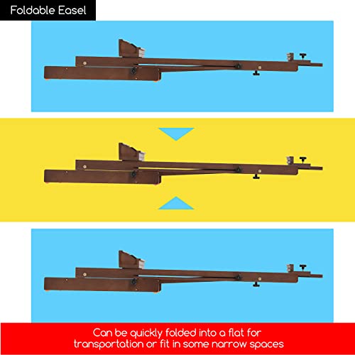 MEEDEN Art Painting Easel, Beech Wood Studio Easel 53" to 91" H, Holds Canvas Up to 78", Large Professional H-Frame Easel Stand with Storage Tray, MEEDEN