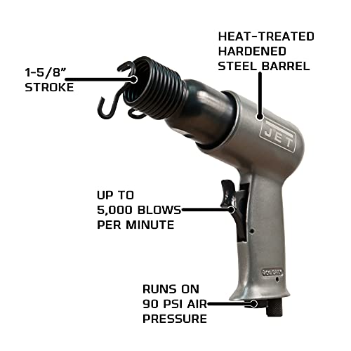 JET JAT-900 Short-Barrel Pneumatic Hammer, 1-5/8-Inch Stroke (505900) Jet