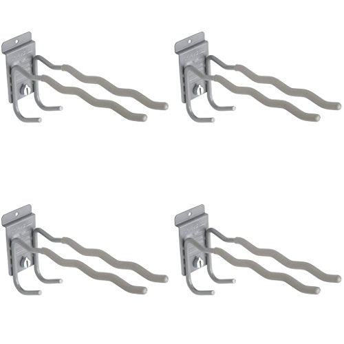 StoreWALL Heavy Duty Tool Hook with CamLok Wall Locking Mechanism and Notched Double Hook Design for Shovels, Brooms, Rakes, Garage Storage (Pack of StoreWALL