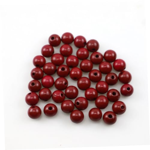 Tofficu 400 Pcs Solid Wood Beading DIY Jewelry Beads Natural Wood Beads Wood Loose Beads Macrame Making Beads DIY Loose Beads Unfinished Wood Beads Tofficu