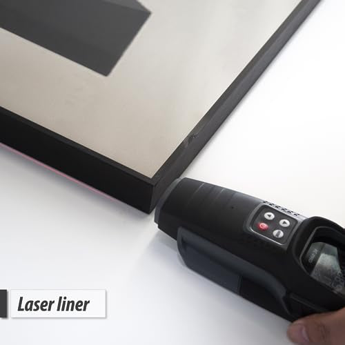 Multi function Stud Finder Wall Scanner with Laser Liner Metal Framing Tool Joist Pipe Finder and Live Wire Detection NDI