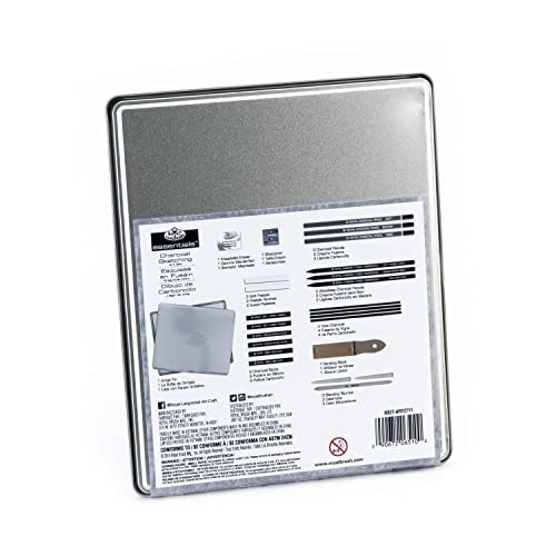 Royal & Langnickel Essentials(TM) Medium Charcoal Art Set W/Tin Royal & Langnickel