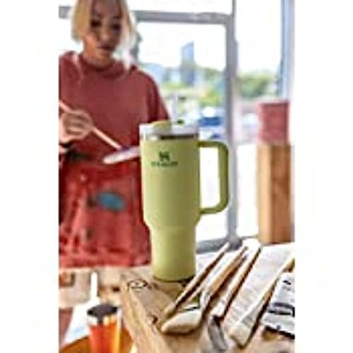 Stanley Quencher H2.0 FlowState Stainless Steel Vacuum Insulated Tumbler with Lid and Straw for Water, Iced Tea or Coffee, Smoothie and More, Citron, STANLEY