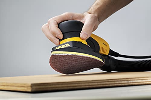Mirka DEOS Delta Direct Electric Orbital Sander Triangle Delta Tool 663XCV / 4 x 6 x 6 inch / 3mm orbit/Dust-free Sanding / MID6630201US,Yellow/Black Mirka
