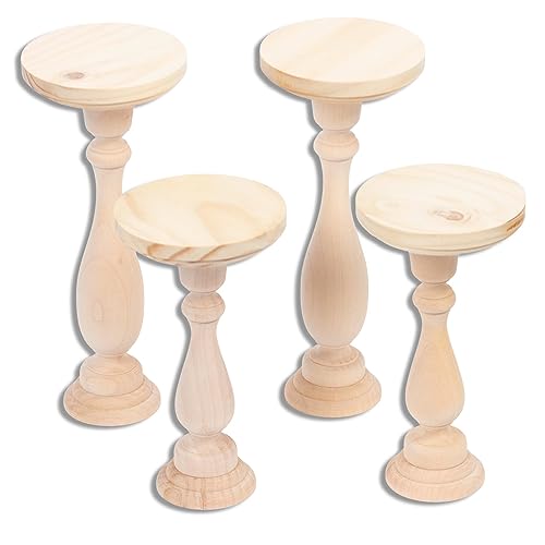 Unfinished Wood DIY Pillar Candle Stands Kit by Factory Direct Craft for Crafting and Creating Factory Direct Craft