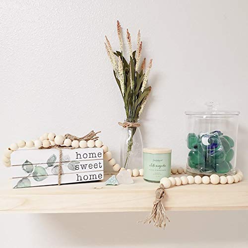 Foraineam 1000 Pieces Wood Beads Unfinished Natural Wooden Loose Beads Round Spacer Beads for Craft Making (6mm, 8mm, 10mm, 12mm, 14mm, 16mm, 20mm) Foraineam