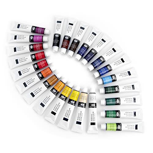 Royal & Langnickel Acrylic Color Artist Tube Paint, 21ml, 24-Pack Royal & Langnickel