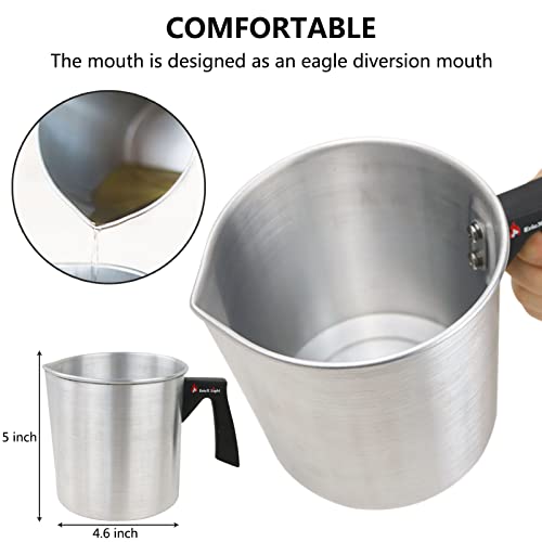 EricX Light Candle Making Kit, 60pcs Candle Wicks, 60pcs Candle Wicks Sticker, 16oz Soy Wax, 1pc Candle Wax Pouring Pot, 2pcs 3-Hole Wicks Centering EricX Light