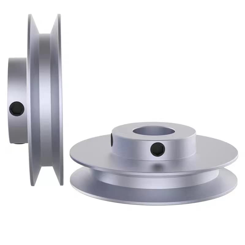 CHANCS Outer Diameter 80mm Single Groove Pulley 6mm Fixed Bore Pulley for Drilling Machine 6MM PU Round Belt CHANCS